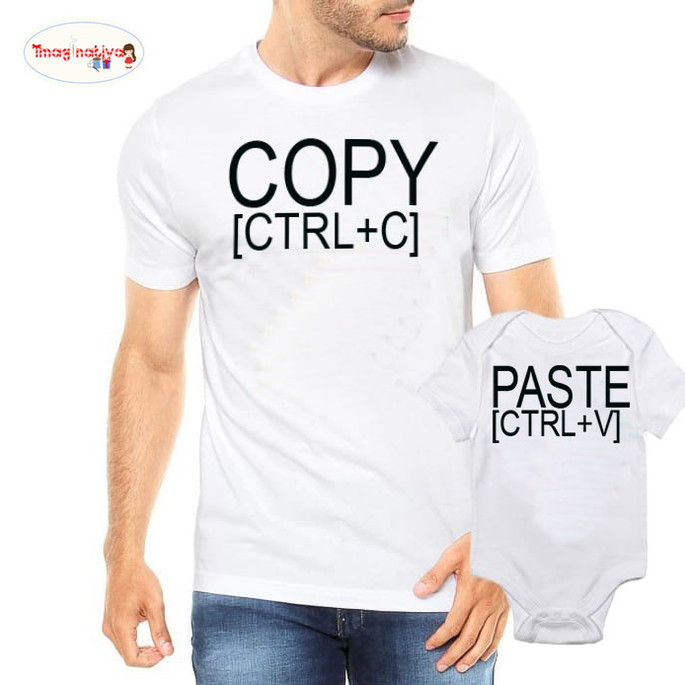 Imagem 1 - Kit Pai e filho 'Ctrl + C e Ctrl + V'