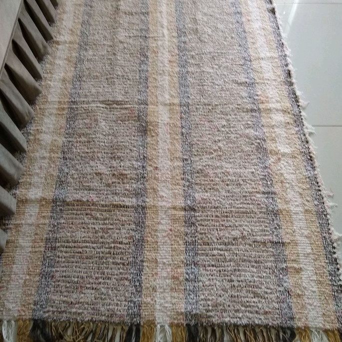 Imagem 2 - Tapete de Tear Retangular 115 x 170 , Tapete de Tear de Sala