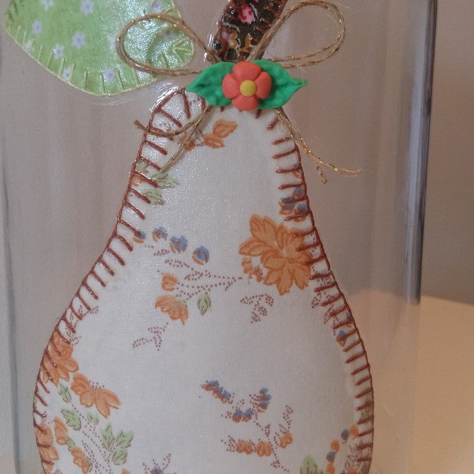Imagem 1 - Pote patchwork pera tecido