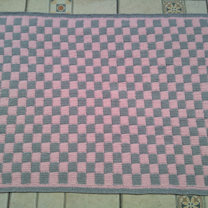 Imagem 2 - Tapete Xadrez Tunisiano 125 x 90