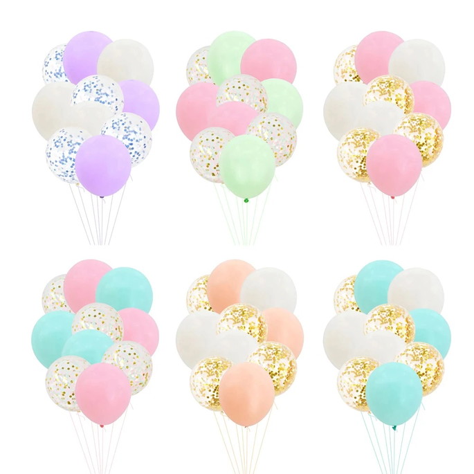 Imagem 4 - Kit 10 Balões Confete Festas Aniversários Cores