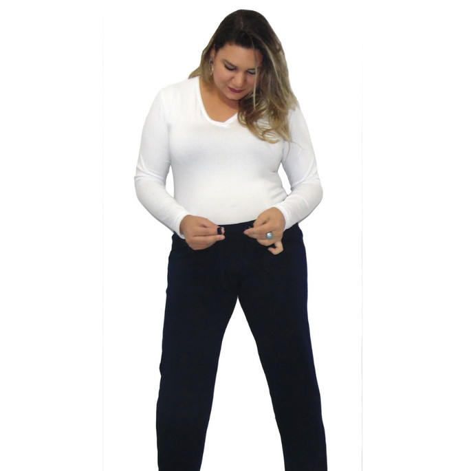 Imagem 1 - Calça Gestante Gravida Plus size Mod. Edu + brinde