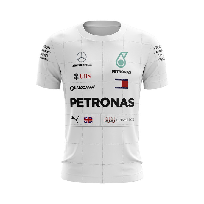 Imagem 1 - Camiseta Mercedes Benz AMG Petronas Formula 1 F1 Hamilton