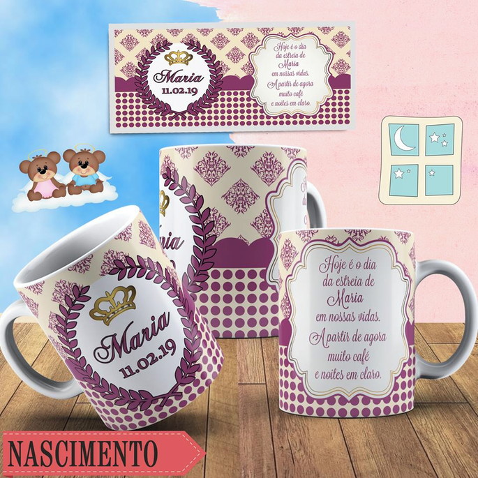 Imagem 1 - Caneca de polímero Personalizda Dia do Nascimento