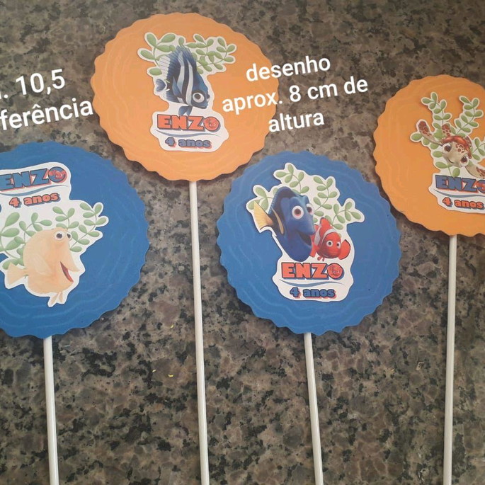 Imagem 2 - Kit c/ 6 Uni. Topper Nemo