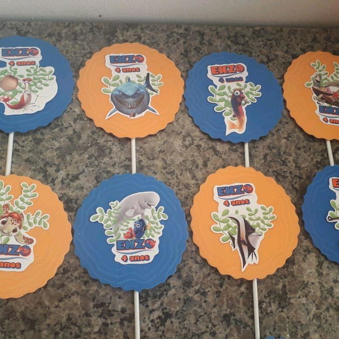 Imagem 4 - Kit c/ 6 Uni. Topper Nemo