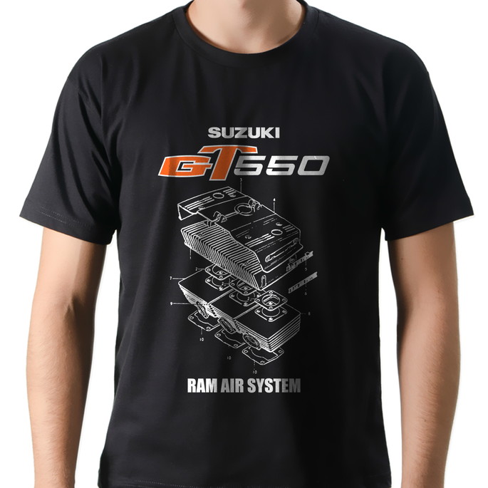 Imagem 1 - Camiseta Camisa Moto Suzuki Gt 550 2 Tempos 100% Algodão