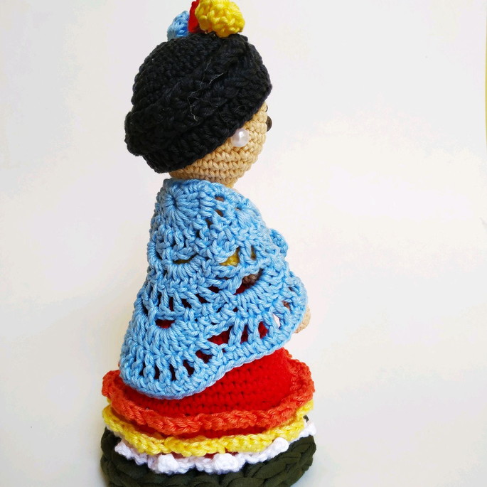 Imagem 1 - Frida Kahlo de Croche