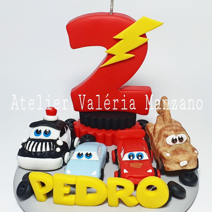 Imagem 1 - Topo de Bolo Tema Carros