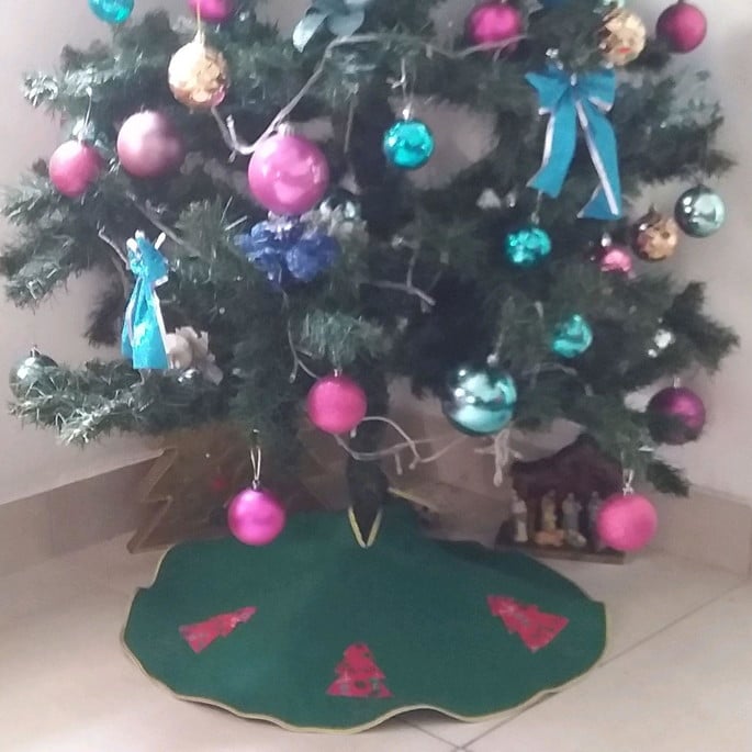 Imagem 1 - Saia para Árvore de Natal com Pach aplique