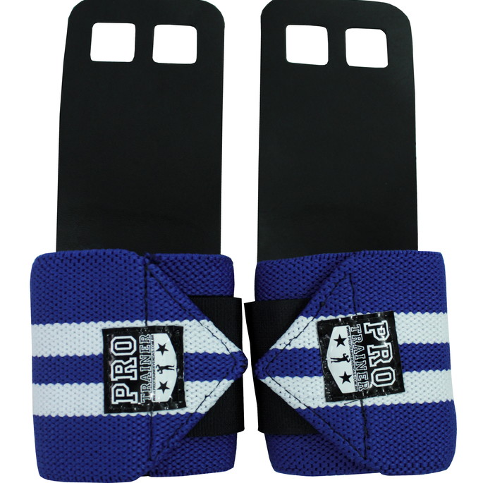 Imagem 1 - Luva Grip com Munhequeira Azul com Branco G