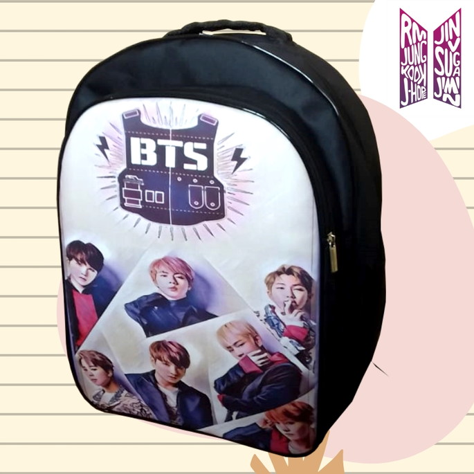 Imagem 2 - Mochilas Bts Roxin - com Partição P/notebook