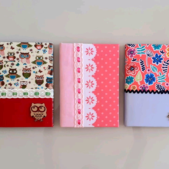 Imagem 1 - Caderno com capa de tecido