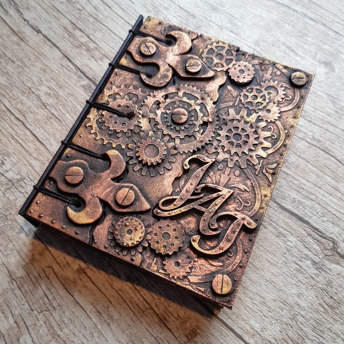 Imagem 4 - Sketchbook Steampunk com Iniciais