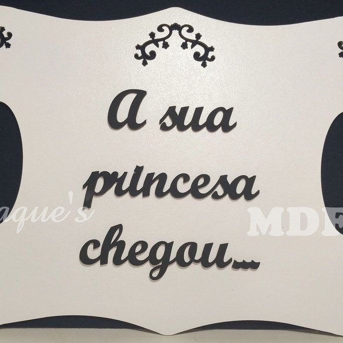 Imagem 1 - Placa Personalizada com Aplique