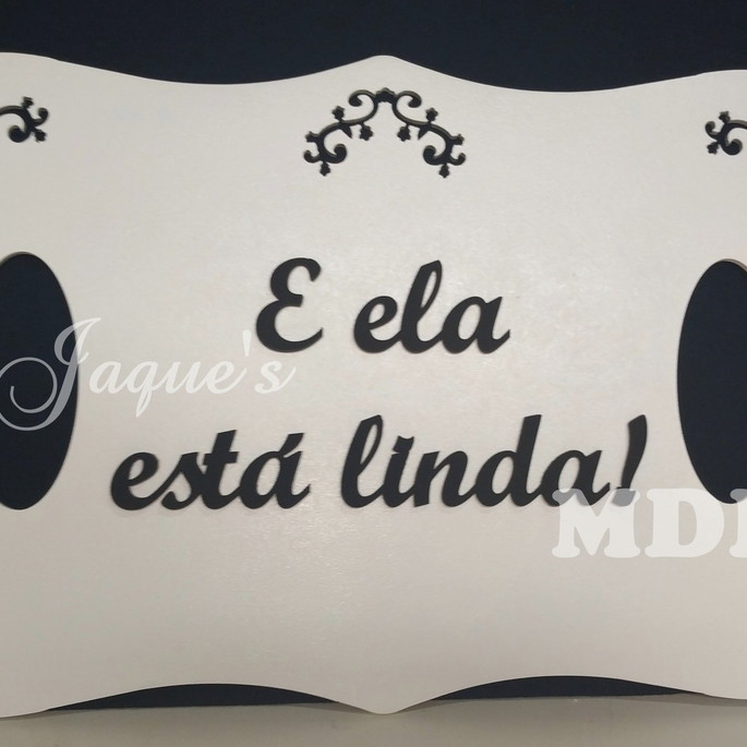 Imagem 2 - Placa Personalizada com Aplique