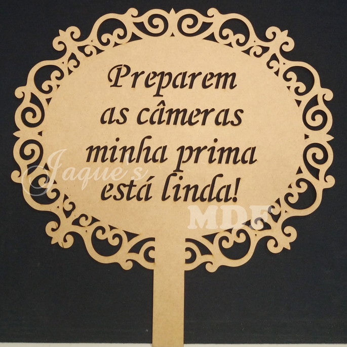 Imagem 1 - Placa com Cabo Vazada Crua Personalizada