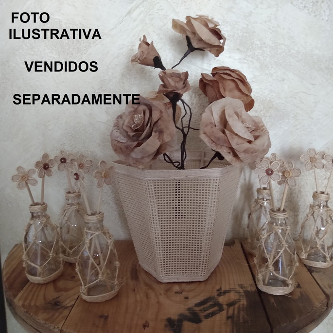 Imagem 5 - Vaso com Rosas de Filtro de Café com Led