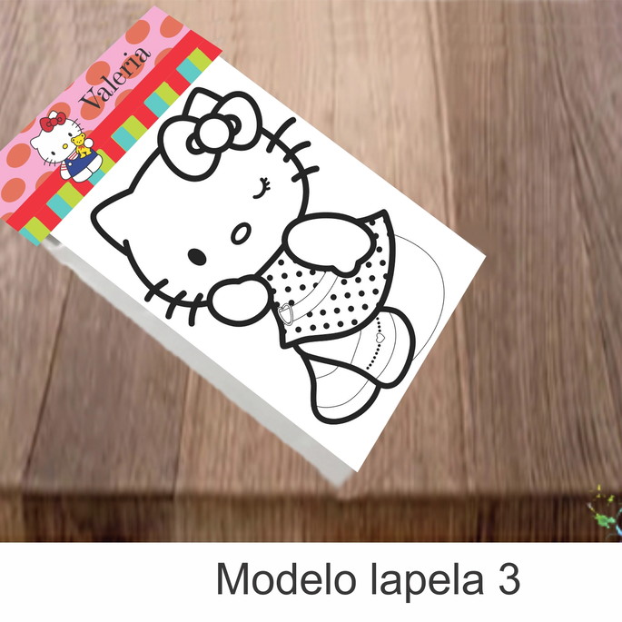 Imagem 3 - Desenhos de colorir-Hello kitty