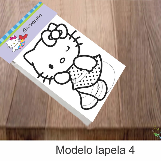 Imagem 4 - Desenhos de colorir-Hello kitty