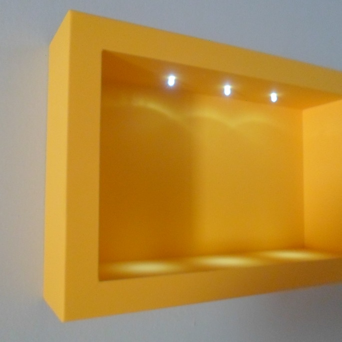 Imagem 3 - NICHO RETANGULAR P AMARELO COM LED