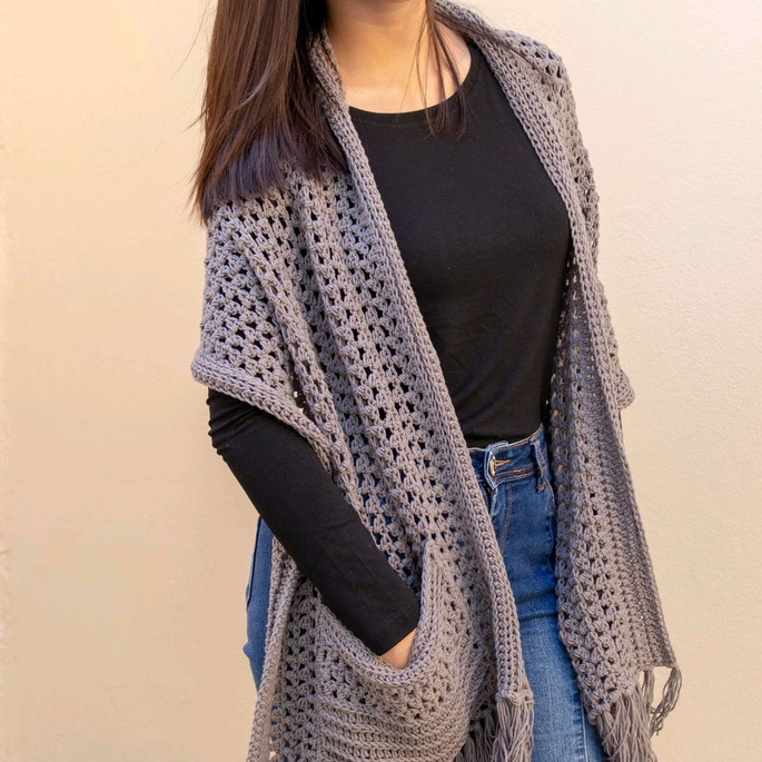 Imagem 2 - Cachecol com bolsos