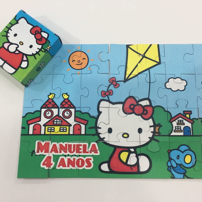 Imagem 1 - Quebra-cabeça -hello Kitty