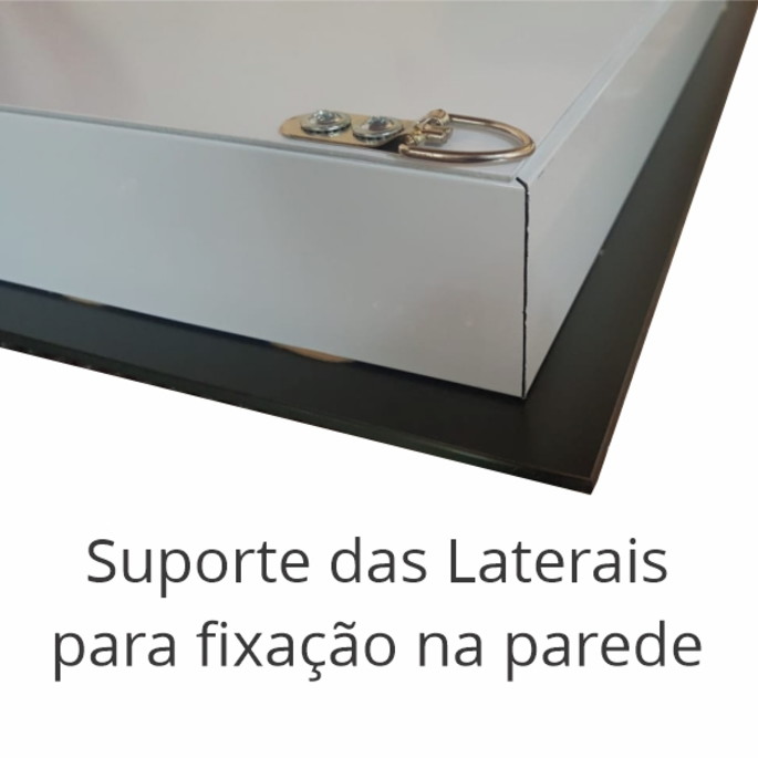 Imagem 4 - Espelho Quadrado Led Com Iluminação - 80cm X 80cm