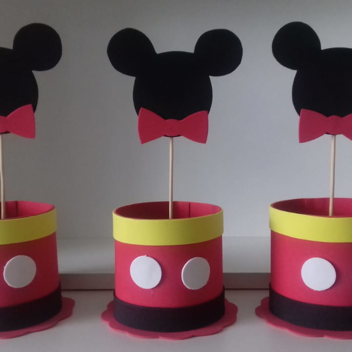 Imagem 1 - Kit com 10 Centro / Enfeite de Mesa Mickey - Mod 4