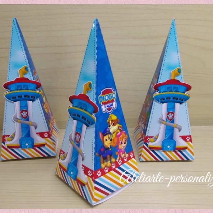 Imagem 2 - Cone Pirâmide Scrap Patrulha Canina