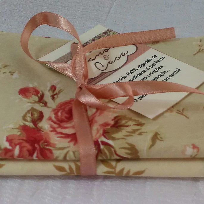 Imagem 3 - Kit tricoline patchwork Bouquet