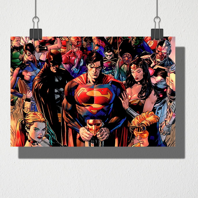 Imagem 1 - Poster A5 Herois da dc