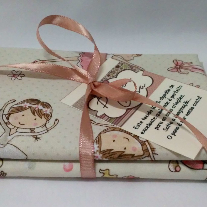 Imagem 1 - Kit tricoline patchwork Ternura