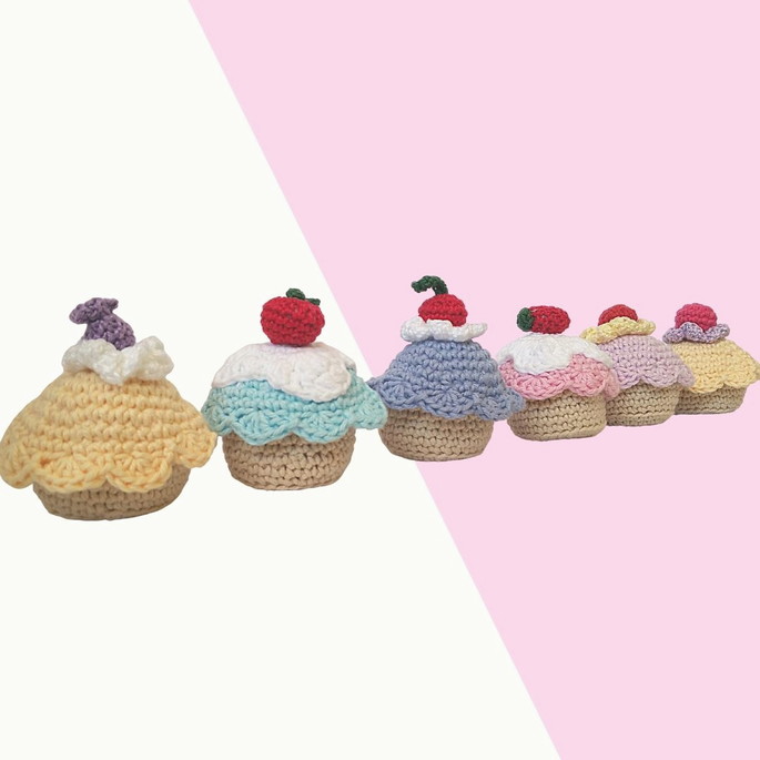 Imagem 2 - Conjunto com 6x Cupcakes