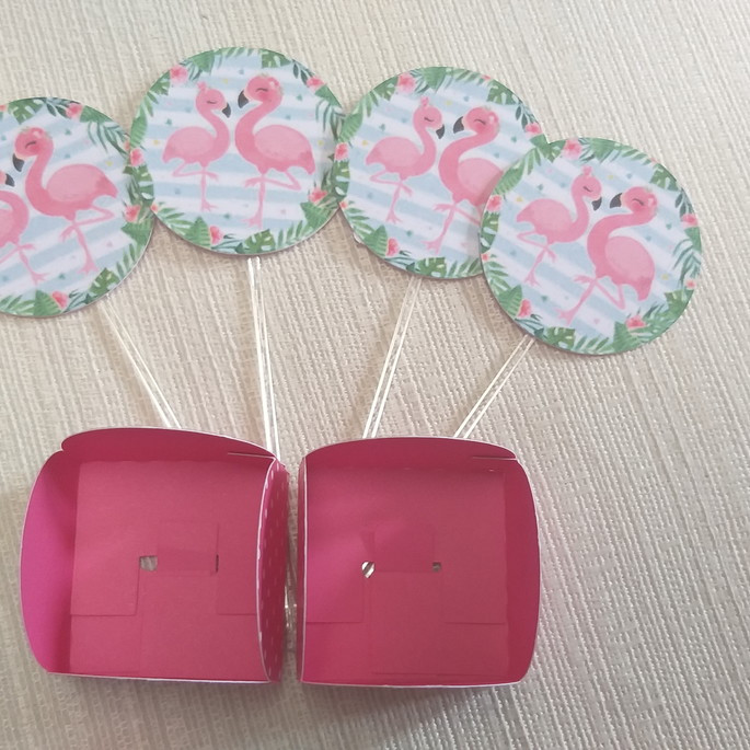 Imagem 4 - Topper com Forminhas Flamingo