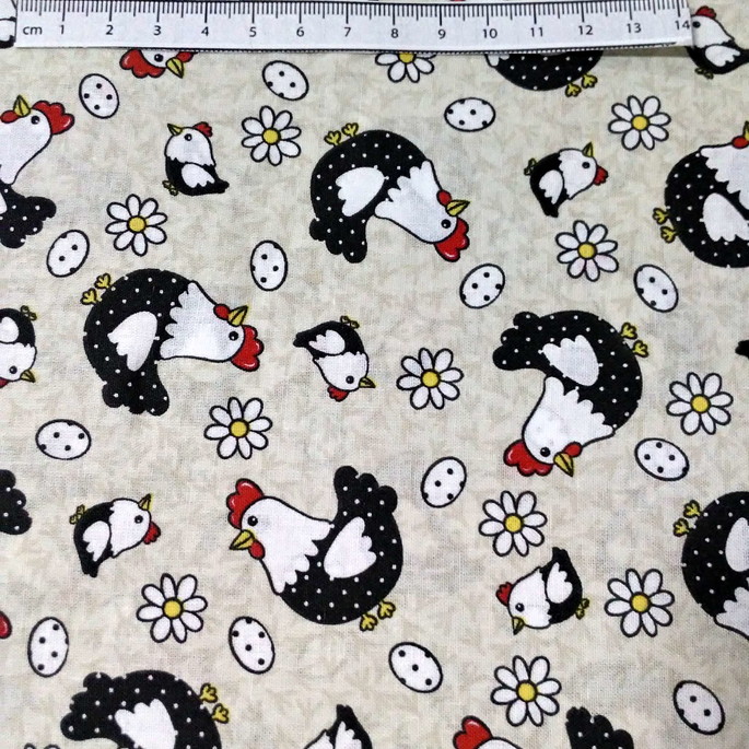 Imagem 2 - Kit tricoline patchwork Farm