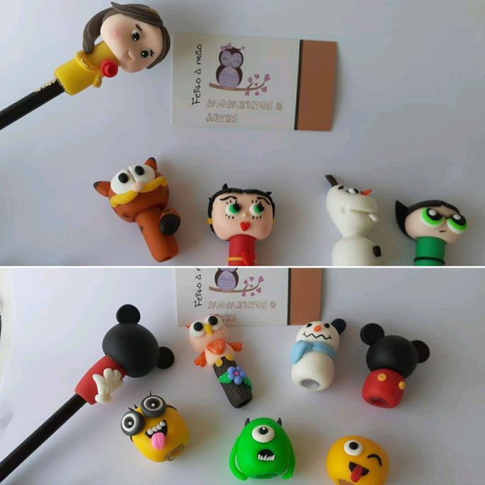Imagem 2 - Ponteira de Caneta Bic Lembrancinhas Biscuit
