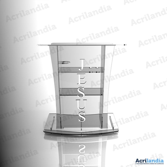 Imagem 2 - Púlpito de Acrílico Mod. Abraão com LED