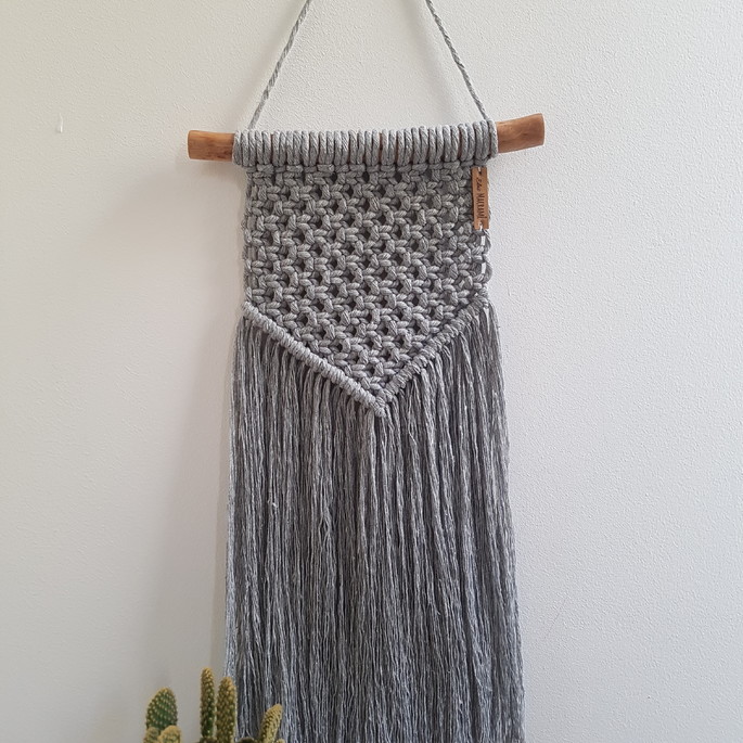 Imagem 2 - Macramê cinza