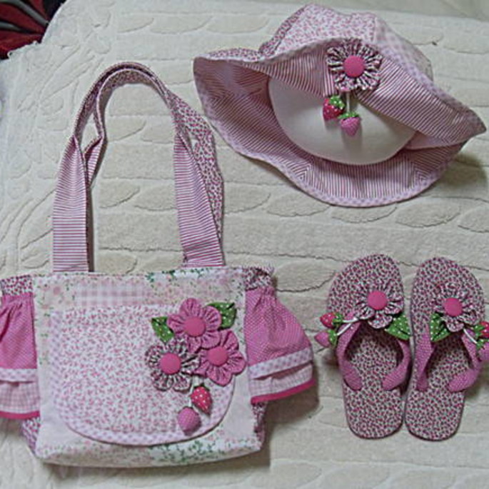 Imagem 3 - Conjunto Patchwork Rosa