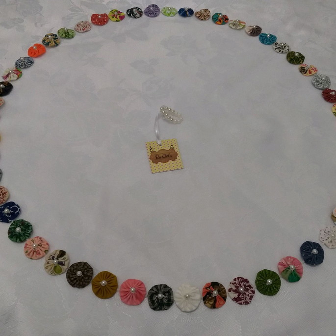 Imagem 2 - Cobre - frutas fuxico 45cm