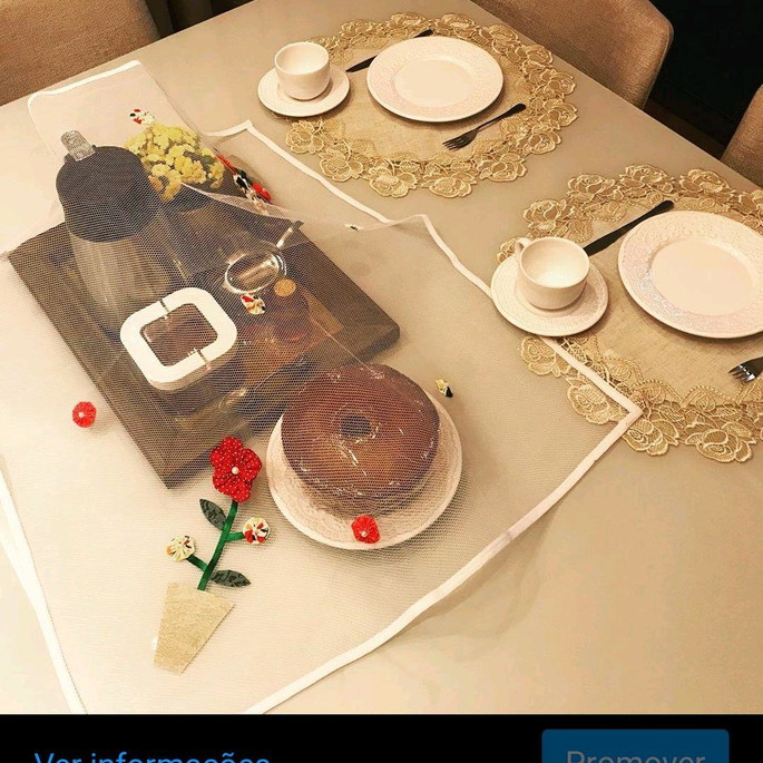 Imagem 1 - Cobre - mesa com fuxico