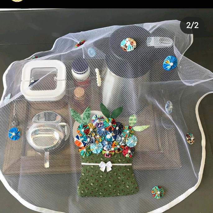 Imagem 5 - Cobre - mesa com fuxico