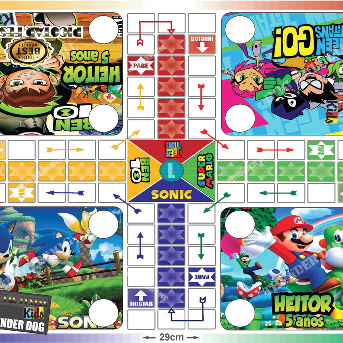 Jogos de Tabuleiro Ludo Barbie e Ken | Elo7 Produtos Especiais