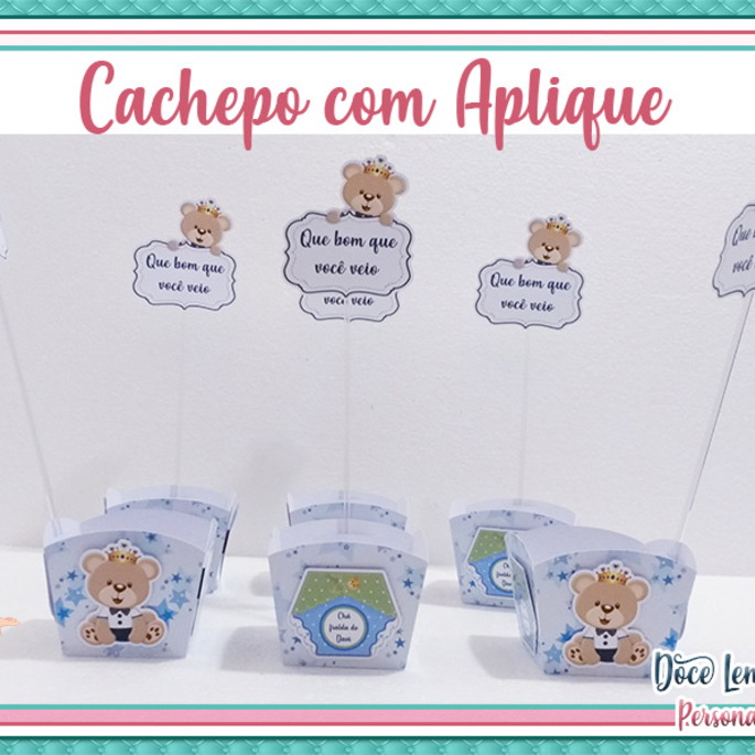 Imagem 1 - Cachepô com Aplique e Palito Transparente