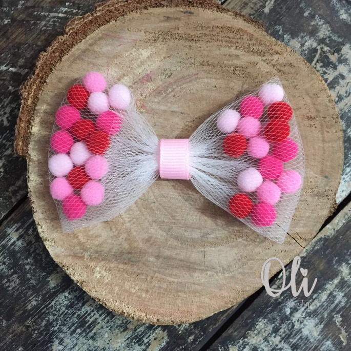 Imagem 2 - Laço Tule com Pompoms