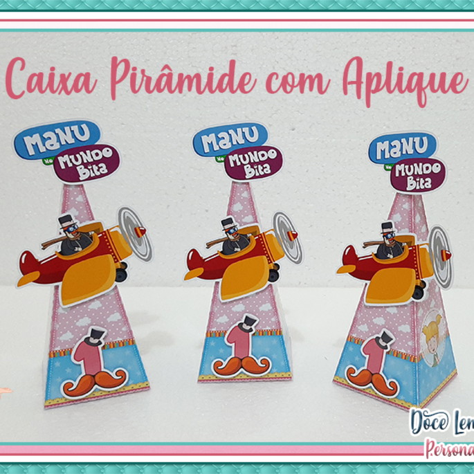 Imagem 1 - Caixa Pirâmide com Aplique