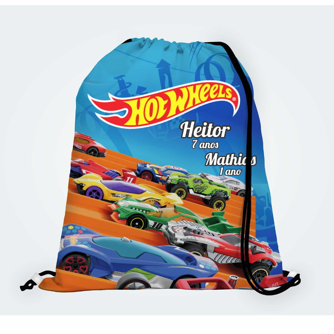 Imagem 1 - 10 Mochila Hot Wheels - Grande