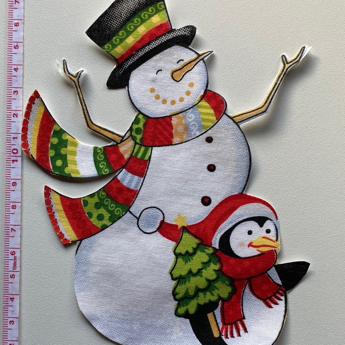 Imagem 1 - Patch Aplique Termocolante Boneco de Neve com Pinguim