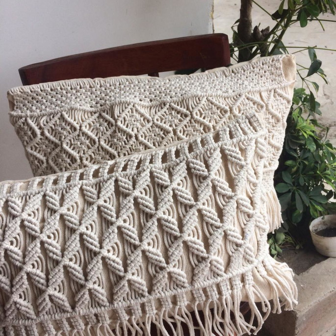 Imagem 3 - Almofadas Macramê